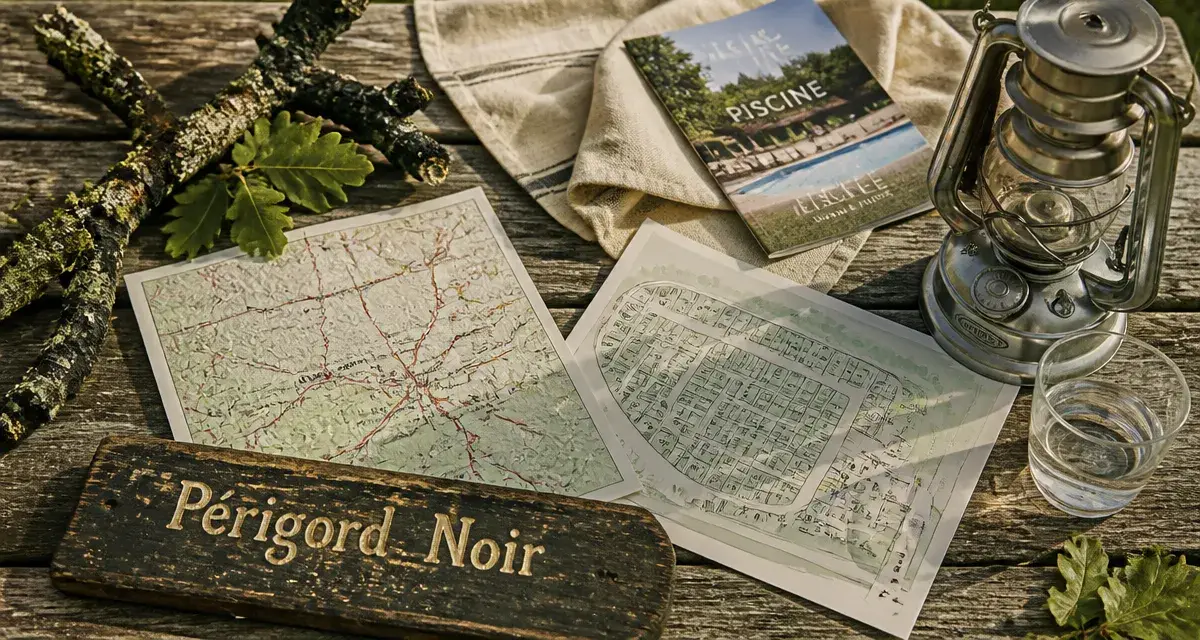 Air camping car perigord noir : panneau et plan d’emplacements