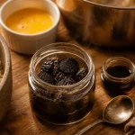 Conserves truffes : verrine, jus et vapeur légère en cuisson douce