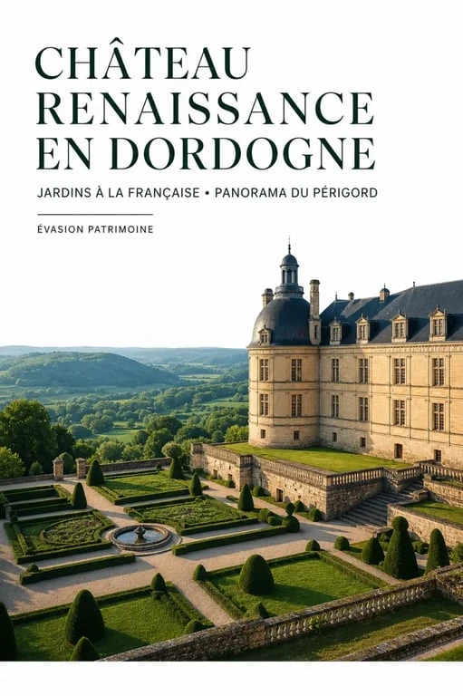 Les plus beaux châteaux de Dordogne : château Renaissance avec jardins à la française et panorama sur le Périgord