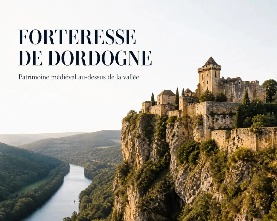 Les plus beaux châteaux de Dordogne : forteresse médiévale perchée au-dessus de la rivière et de la vallée