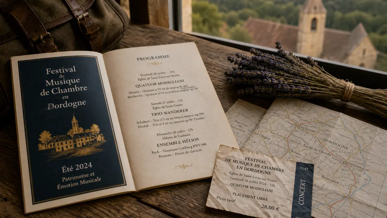 Festival périgord noir : brochure de concerts en Dordogne