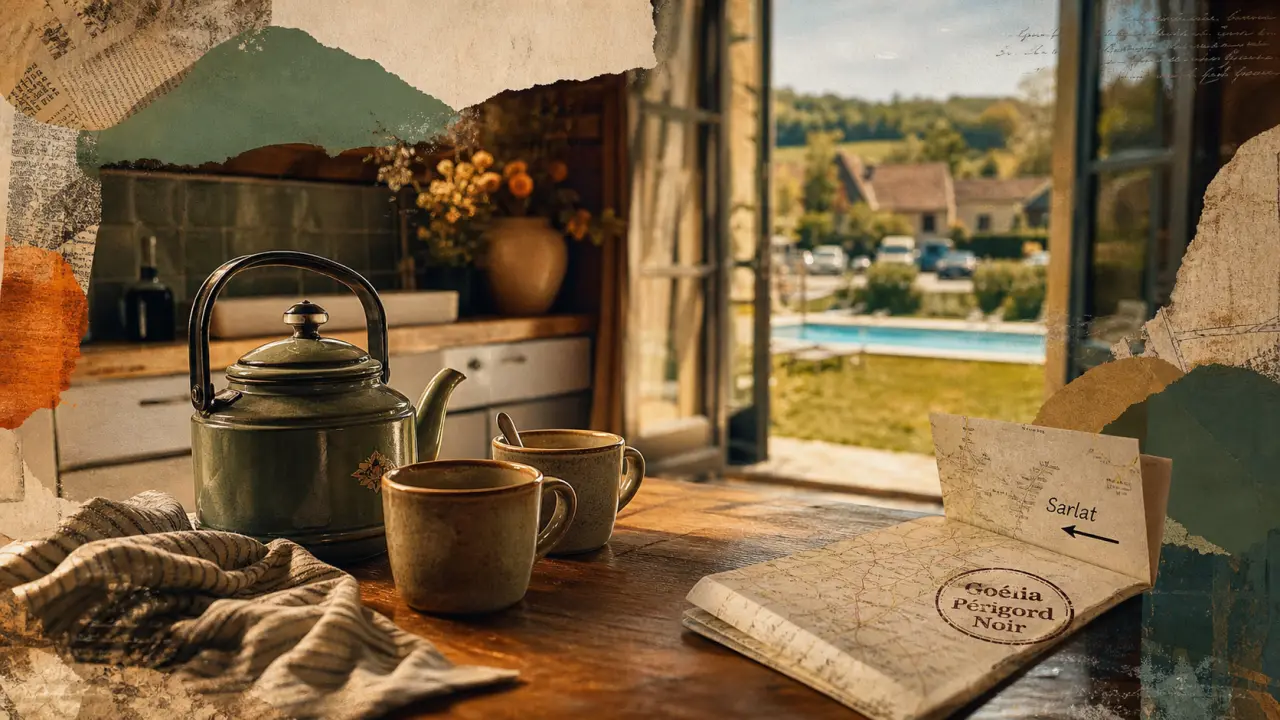 Goelia perigord noir, kitchenette en résidence près de Sarlat et Lascaux