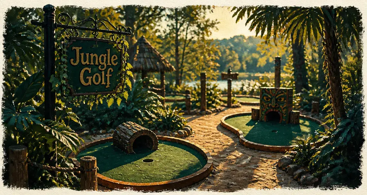 Jungle golf perigord noir, mini-golf familial en jungle au Périgord Noir