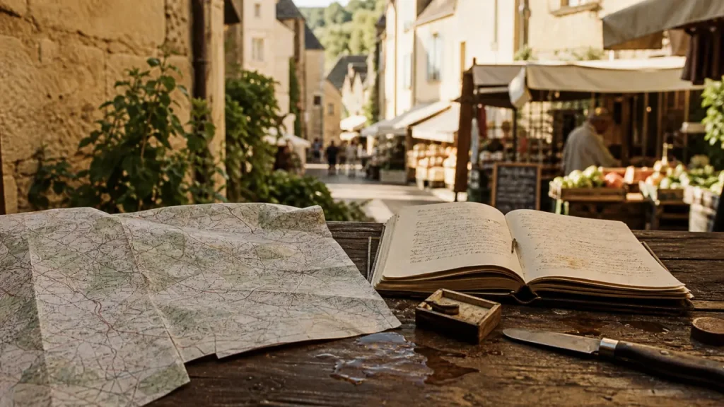 Les carnets de julie perigord noir : carte et carnet de voyage à Sarlat