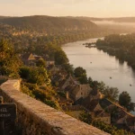 Limeuil Périgord Noir, confluence Dordogne Vézère, vue panoramique