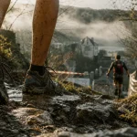 Marathon trail perigord noir sur sentier calcaire : pierre et racines