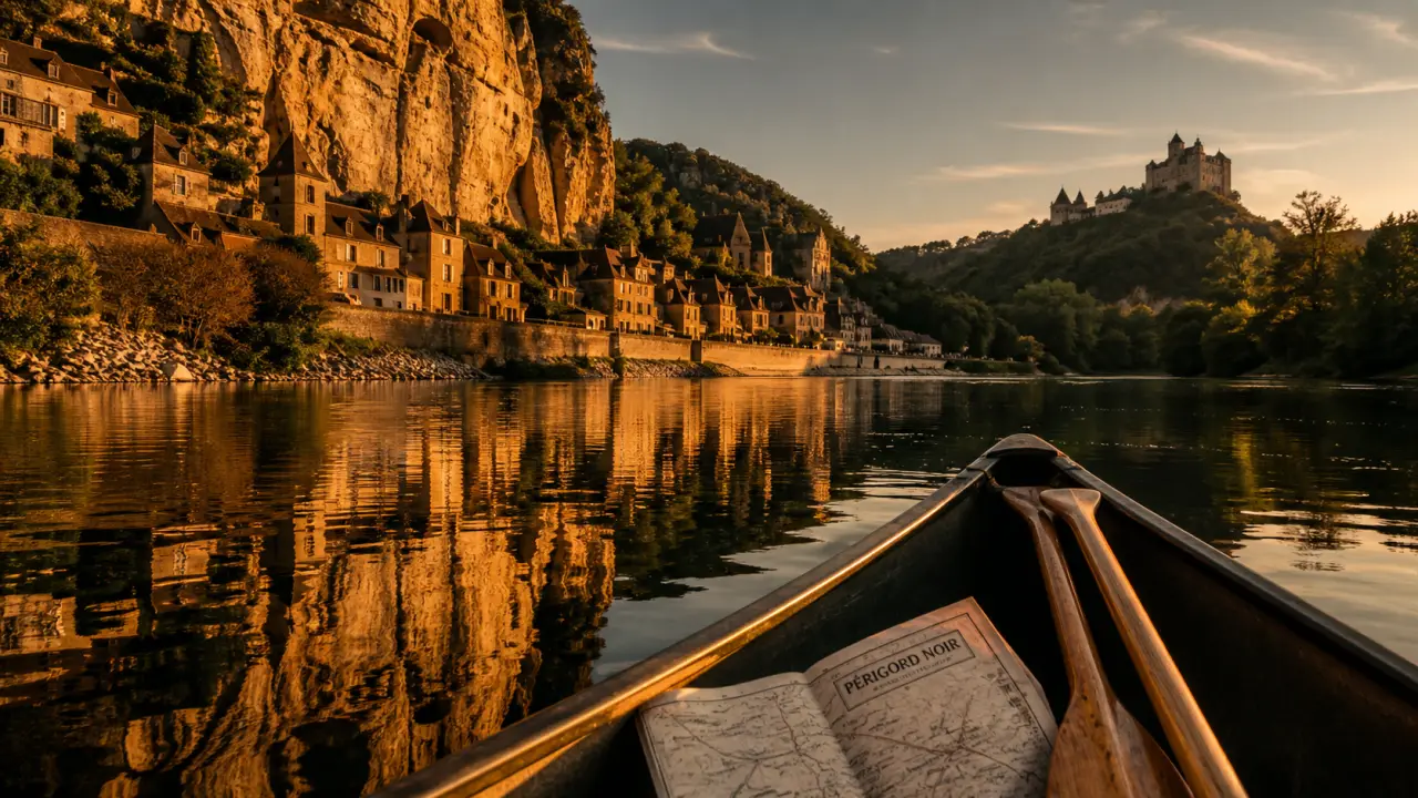 Activités perigord noir : canoë sur la Dordogne près de La Roque-Gageac