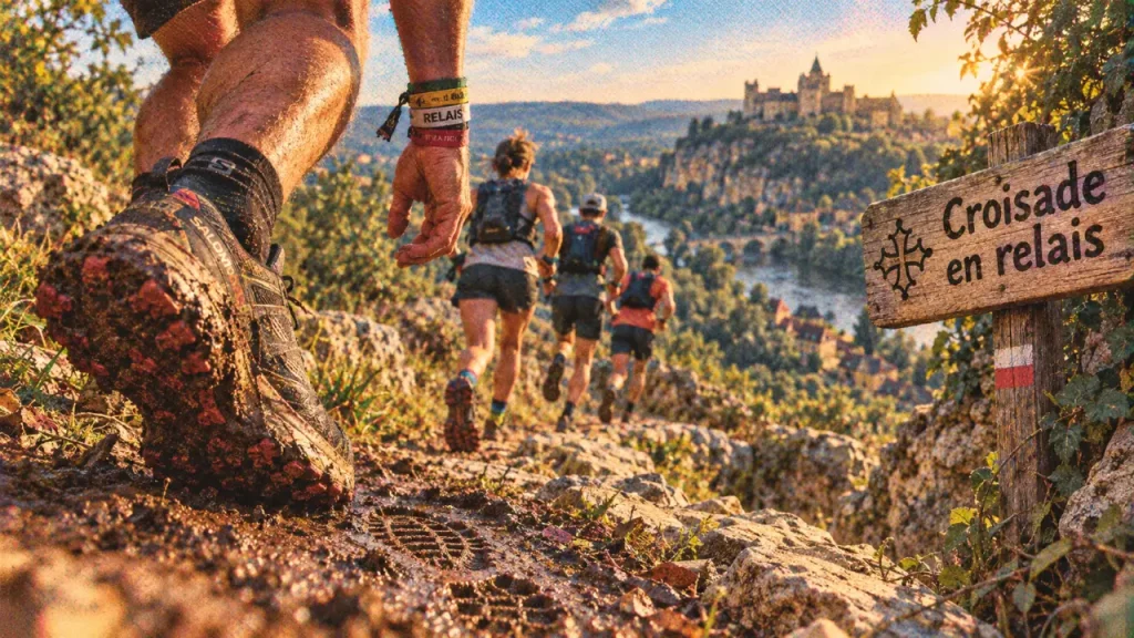 Croisade en Périgord Noir : 53 km en relais, de Domme à Belvès
