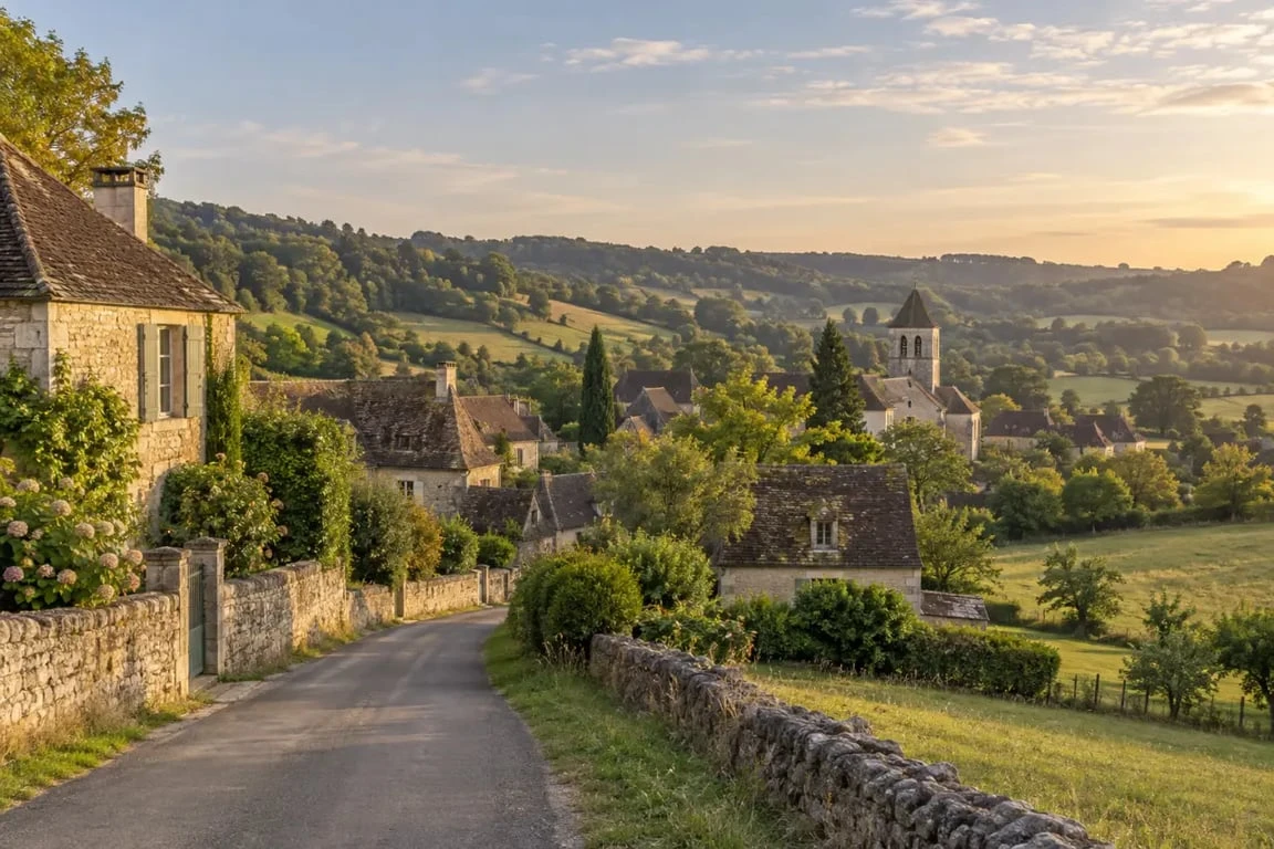 Village et paysages de Rouffignac Dordogne dans le Périgord Noir