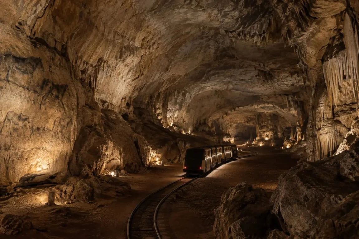 Grotte de Rouffignac en Dordogne visitée en petit train