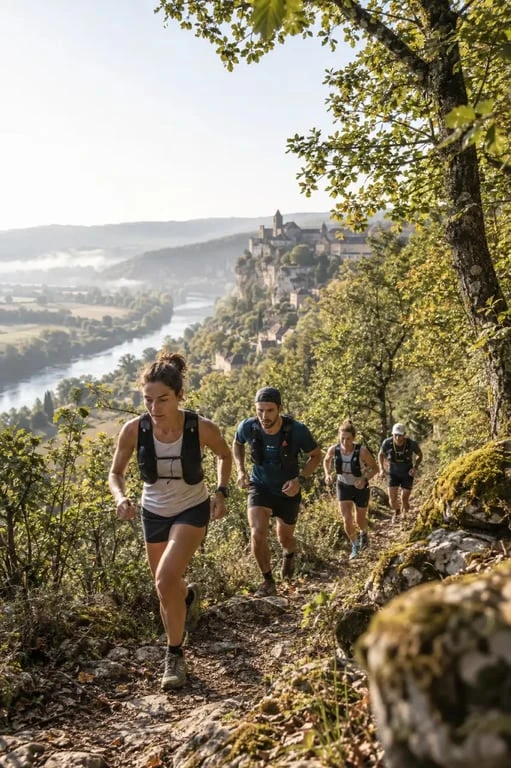 Croisade en Périgord Noir, trail en relais entre Domme et Belvès
