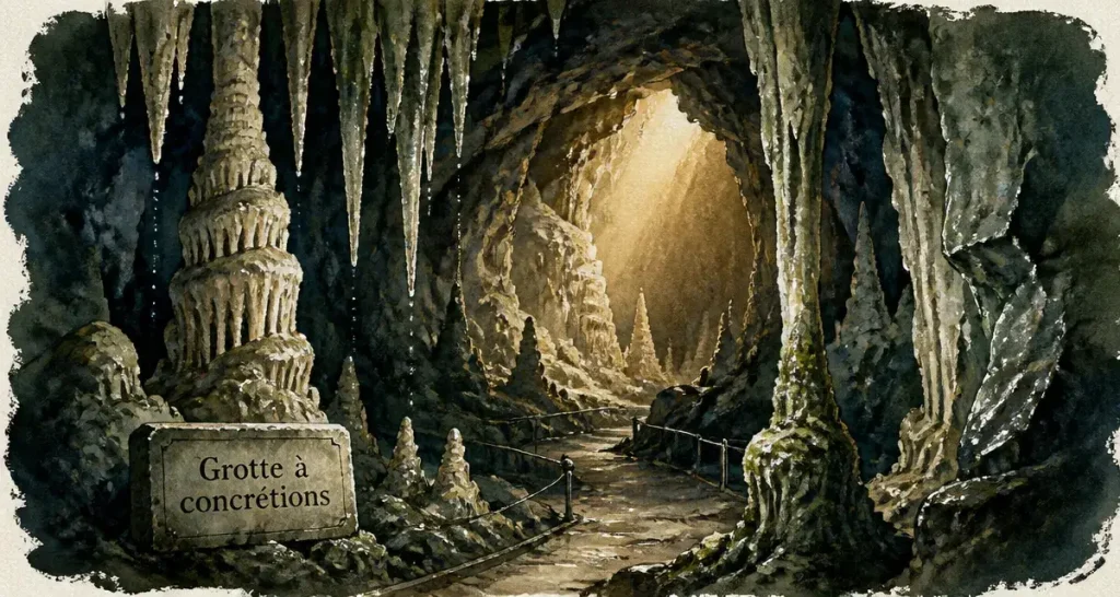 Grotte a visiter perigord : concrétions et lumière souterraine