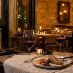 Hôtels restaurants en Dordogne : table foie gras près d’une fenêtre