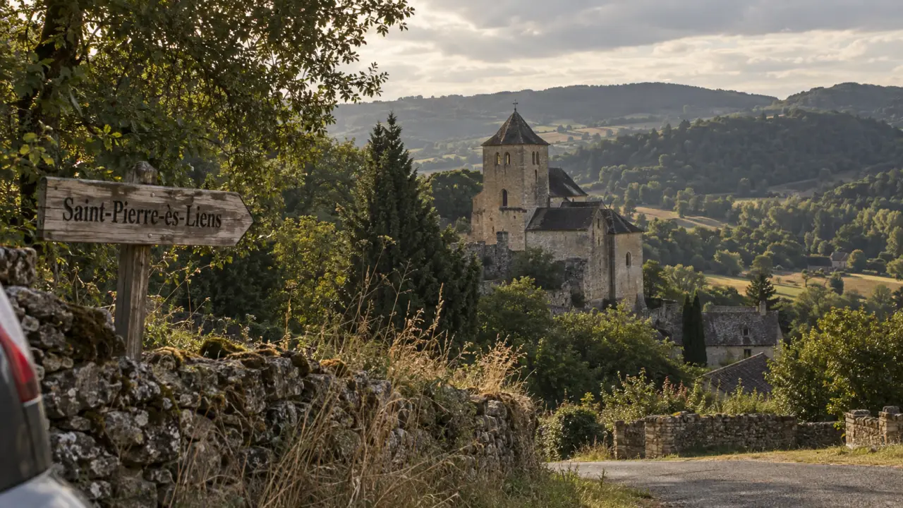 Marquay dordogne : église fortifiée Saint-Pierre-ès-Liens