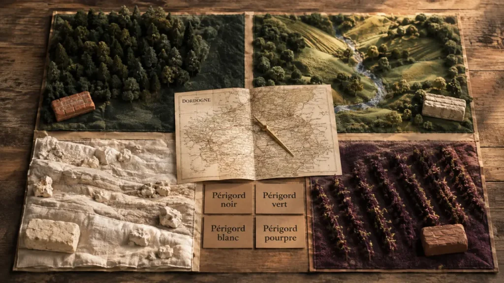 Perigord noir vert blanc et rouge : choisir son séjour