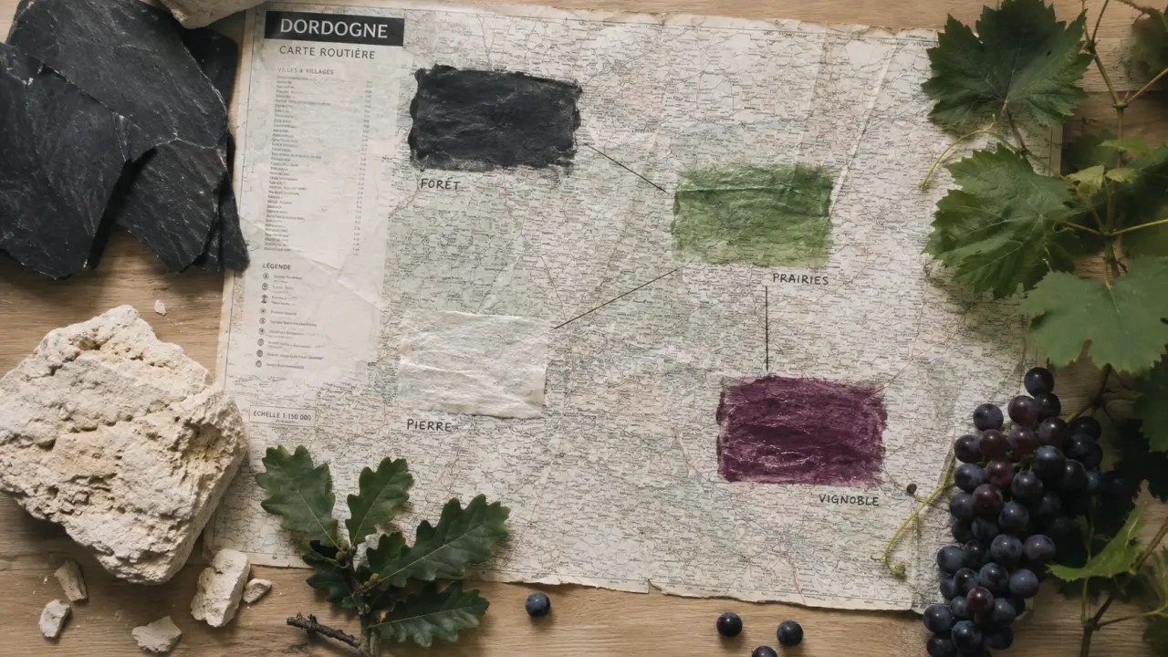 Pourquoi perigord noir vert blanc : Dordogne, couleurs noir vert blanc et pourpre