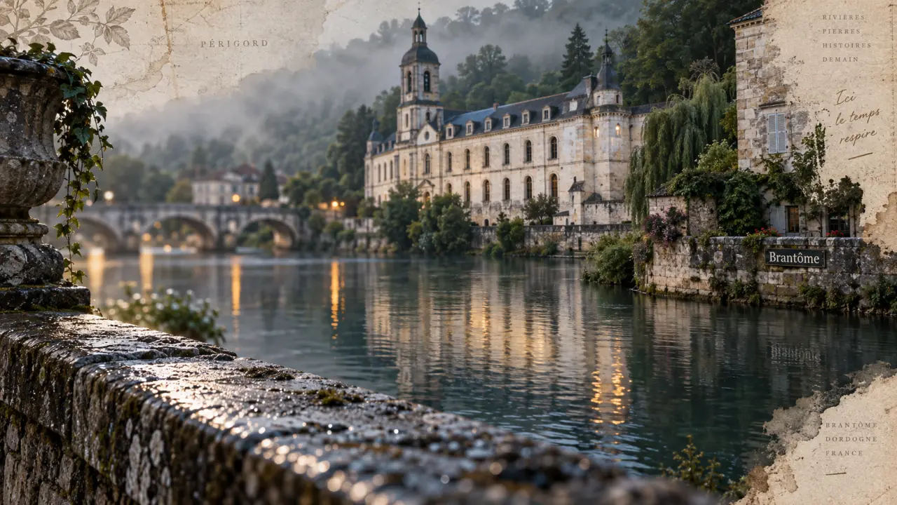 Que visiter dans le perigord vert : Brantôme au bord de la Dronne
