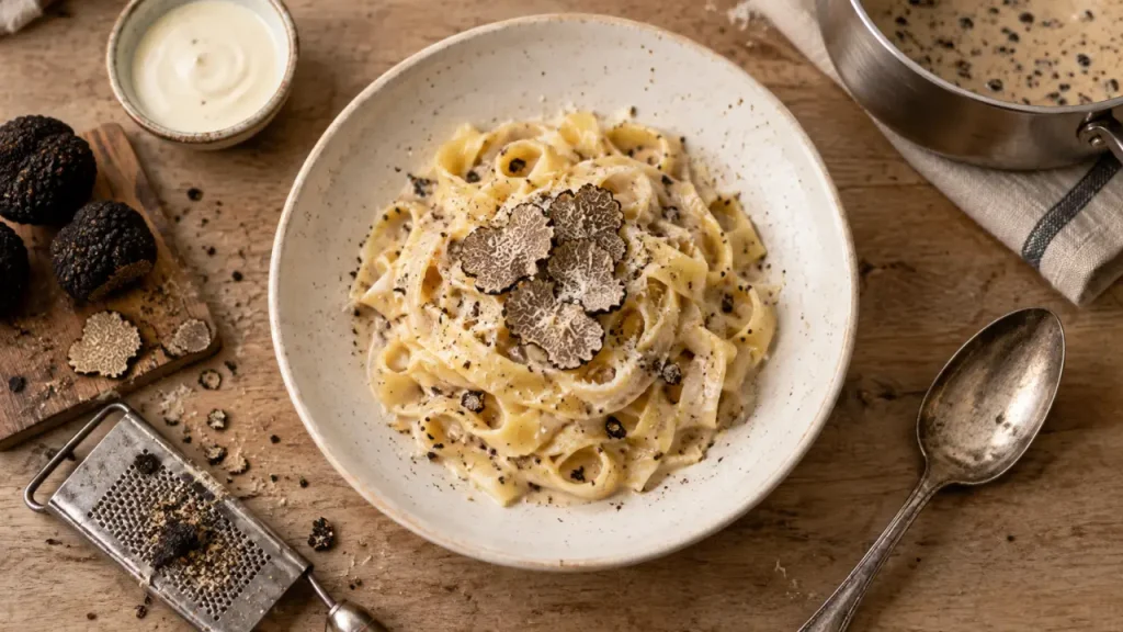 Sauce aux truffes : 5 minutes de cuisson douce pour préserver le parfum