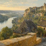 Villages perigord noir : belvédère sur la vallée de la Dordogne