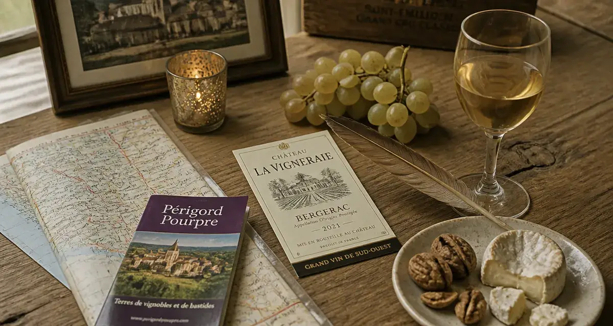 Visiter le perigord pourpre : carte et vin, Bergerac et bastides