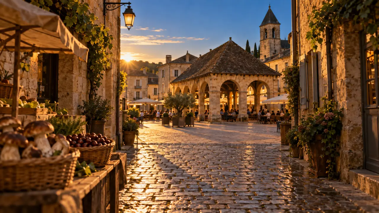 Visiter villefranche du perigord : bastide, halle et saveurs forestières