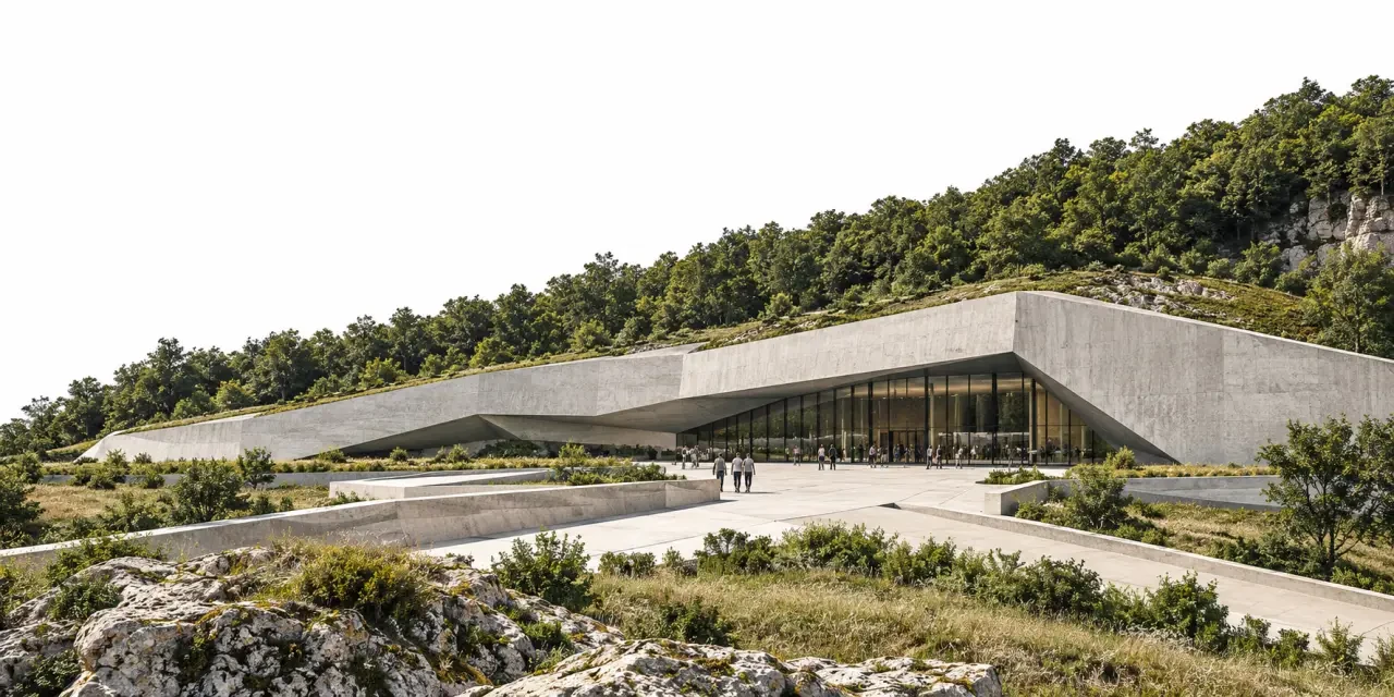 Lascaux IV à Montignac-Lascaux en Dordogne, centre de l’art pariétal dans le paysage du Périgord Noir