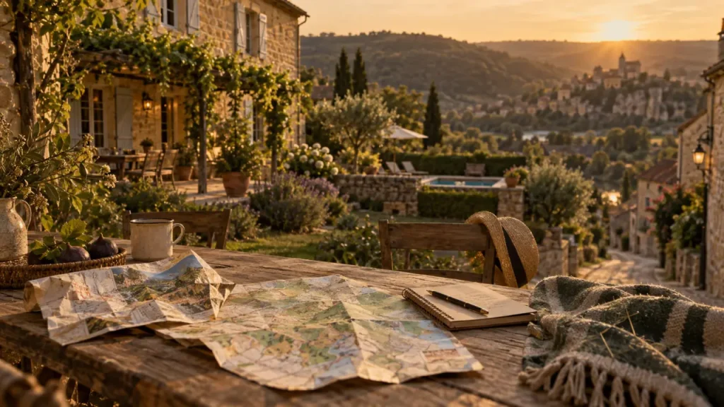 Location vacance perigord noir à Sarlat, maison en pierre avec piscine et jardin au calme