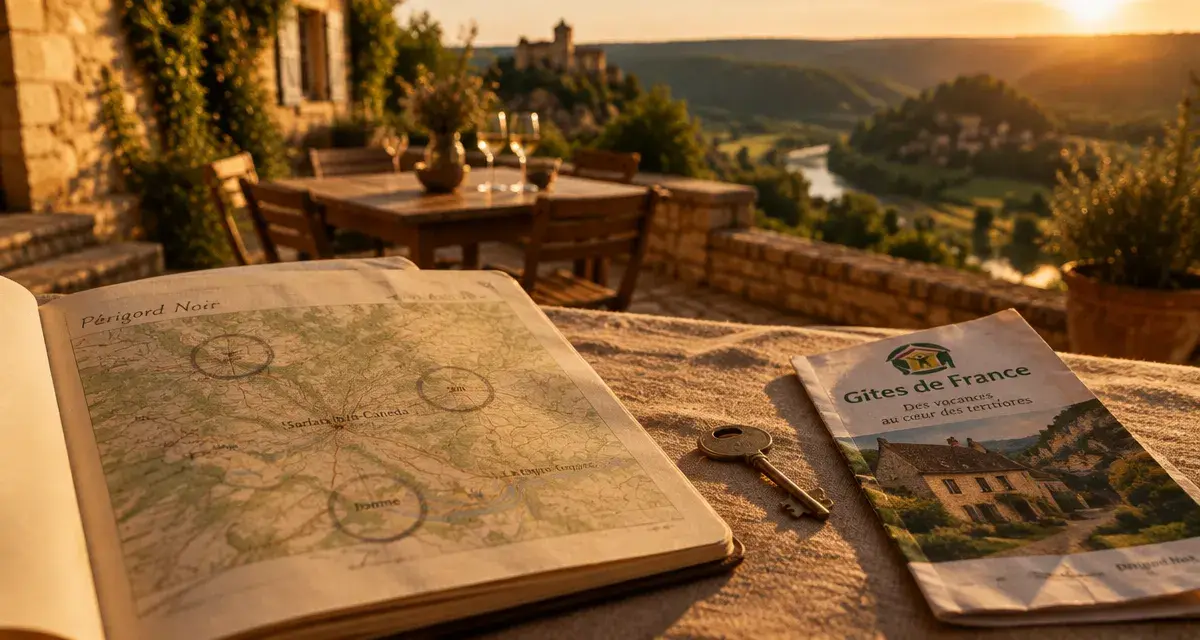 Location vacances Perigord Noir Gîtes de France : carte et clé