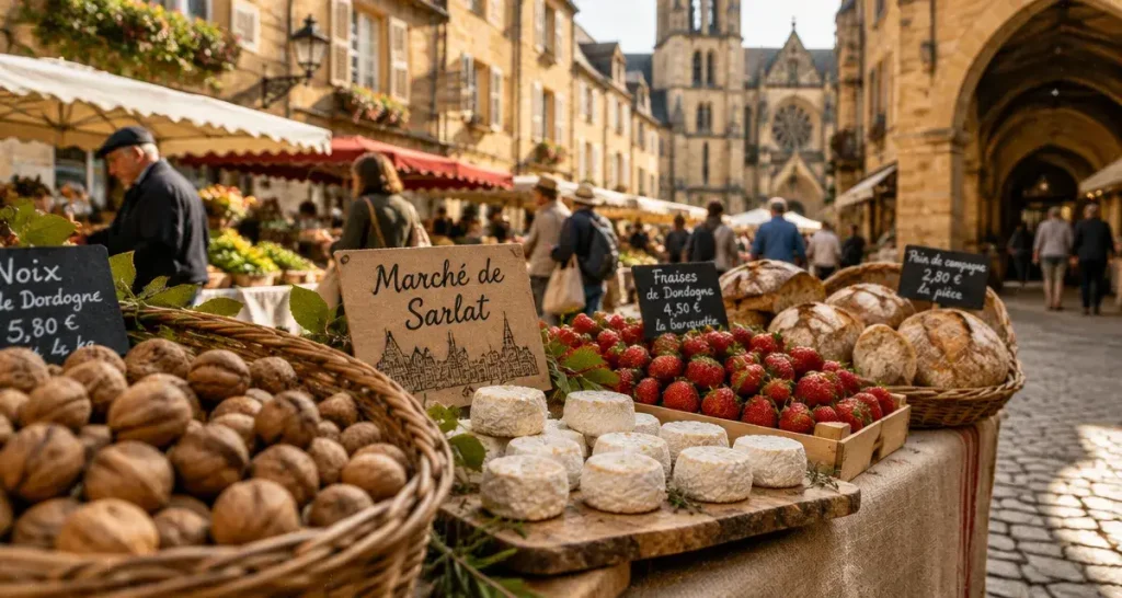 Marché du samedi en Périgord noir : Sarlat ou villages, où aller selon votre itinéraire ?