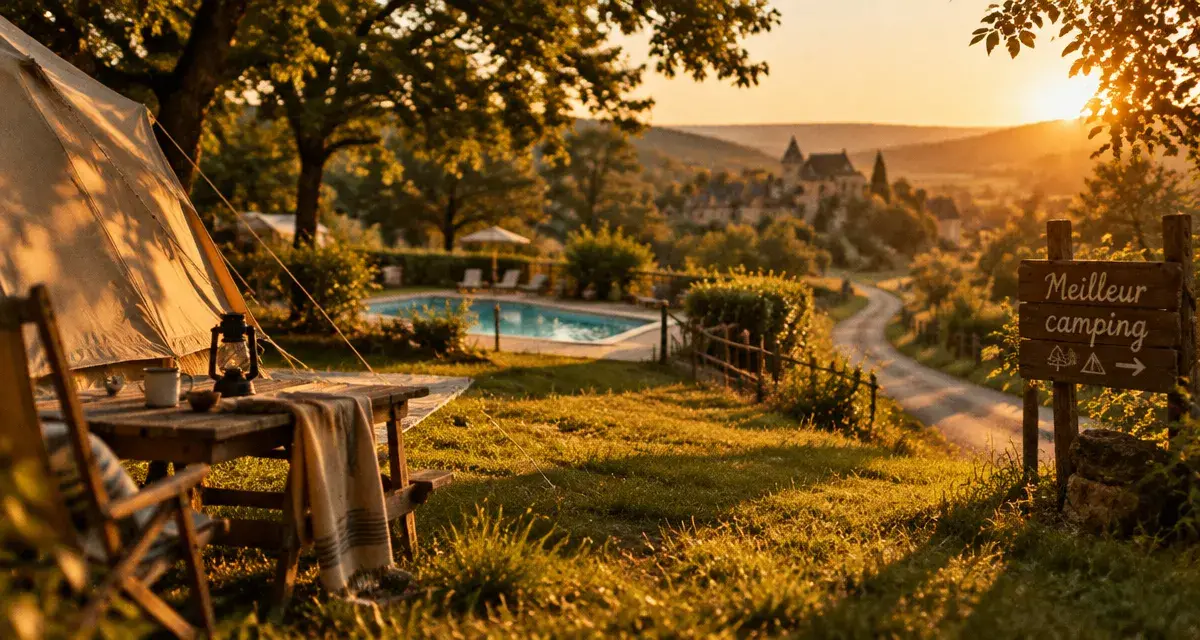 Meilleur camping perigord noir : emplacement ombragé et piscine au camping