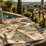 perigord noir en famille, carte vers Sarlat pour enfants