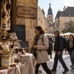 Things to do in sarlat dordogne : marché Sainte-Marie, truffes et confits, Sarlat